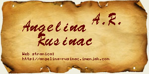 Angelina Rusinac vizit kartica